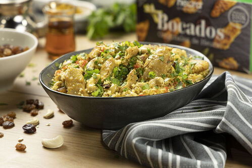 Couscous con Heura al curry y frutos secos (250gr.)